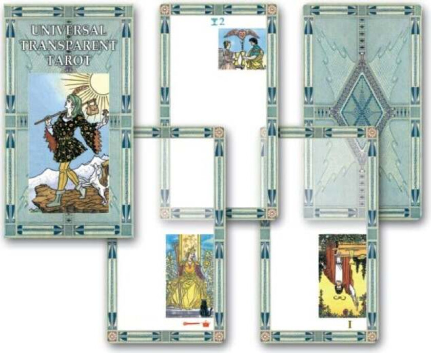 Universal Transparent Tarot 78 Card Tarot Deck av Pierluca Zizzi