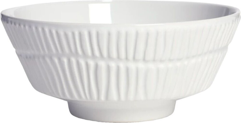 Stripes skål Ø15 cm Hvit
