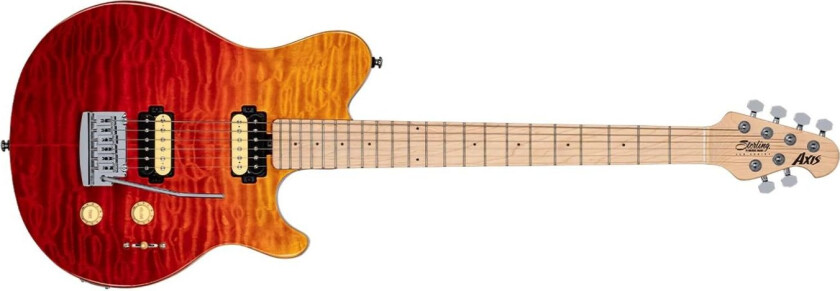 Sterling By Music Man Axis Ax3qm Spectrum Red
