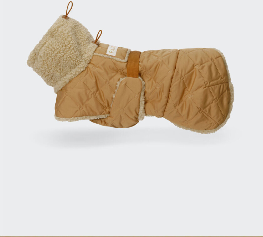 Quilted Sherpa Hundedekken - Camel (40)