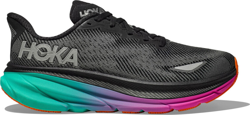 Clifton 9 GTX Herre Black/Electric Aqua 42