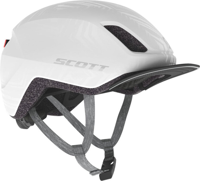 Scott Il Doppio Plus Sykkelhjelm Pearl White MIPS