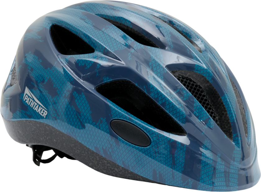 Lucky sykkelhjelm blå camo junior