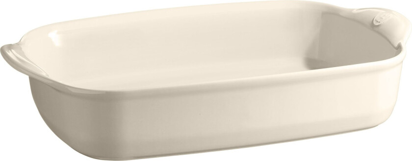 Rektangulær ovnsform (L) 4 liter, cream