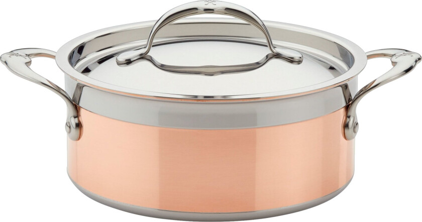 Copperbond gryte med lokk Ø20 cm