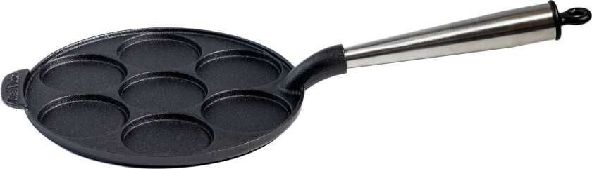 Støpejernspanne for små pannekaker 23 cm Stålhåndtak