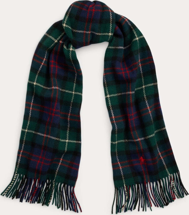 PLAID TWILL SCARF Marine