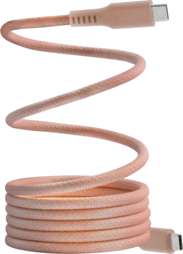 magnetisk USB-C til USB-C kabel 1,5 m, rosa