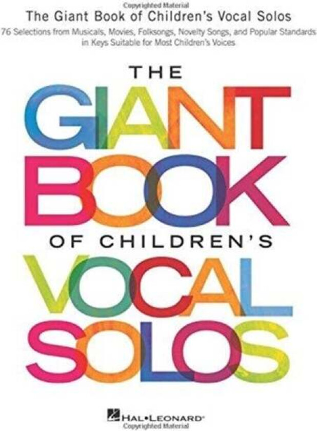 The Giant Book of Children's Vocal Solos av Hal Leonard Publishing Corporation