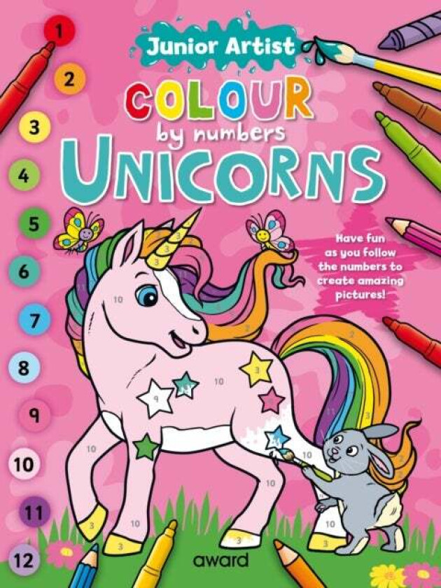 Bilde av Junior Artist Colour By Numbers: Unicorns