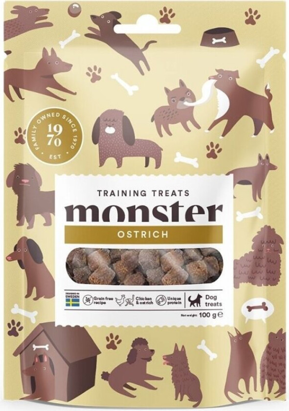 Monster Dog Training Treats Ostrich 100 g