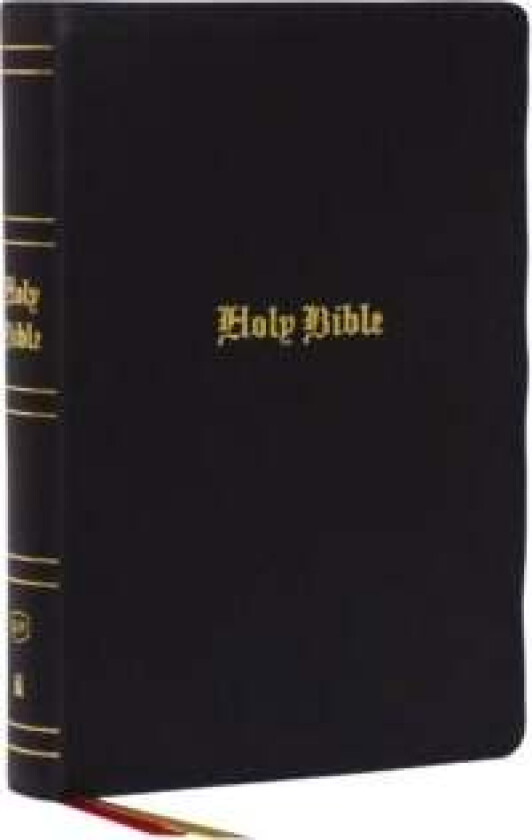 KJV Holy Bible, Super Giant Print Reference Bible, Black, Genuine Leather, 43,000 Cross References, av Thomas Nelson