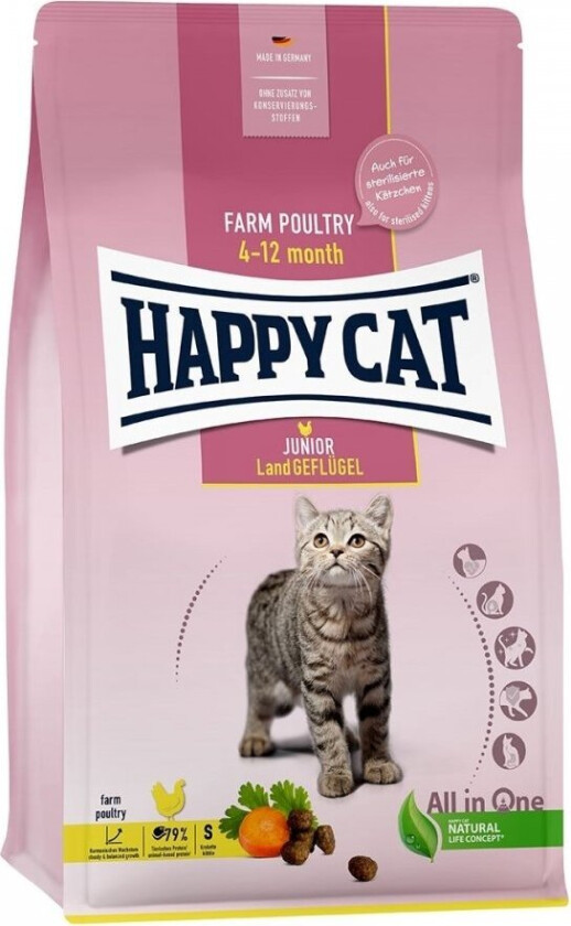 Happy Cat Jr Country Poultry (4 kg)