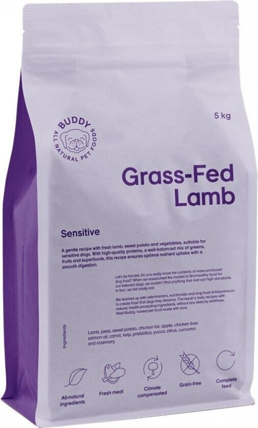 Buddy Petfoods Grass-Fed Lamb (5 kg)