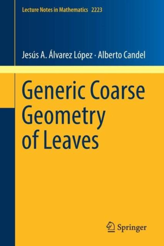 Generic Coarse Geometry of Leaves av Jesus A. Alvarez Lopez, Alberto Candel