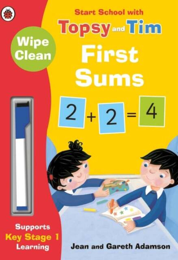 Wipe-Clean First Sums: Start School with Topsy and Tim av Jean Adamson
