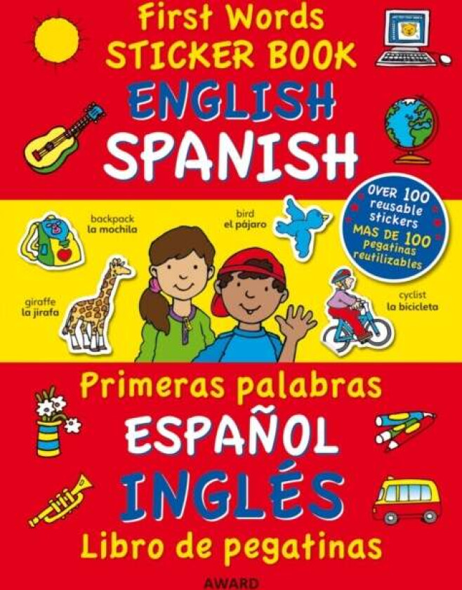 First Words Sticker Books: English/Spanish