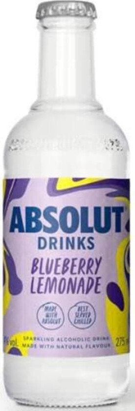 Absolut Drinks Blueberry/Lemonade 275ml