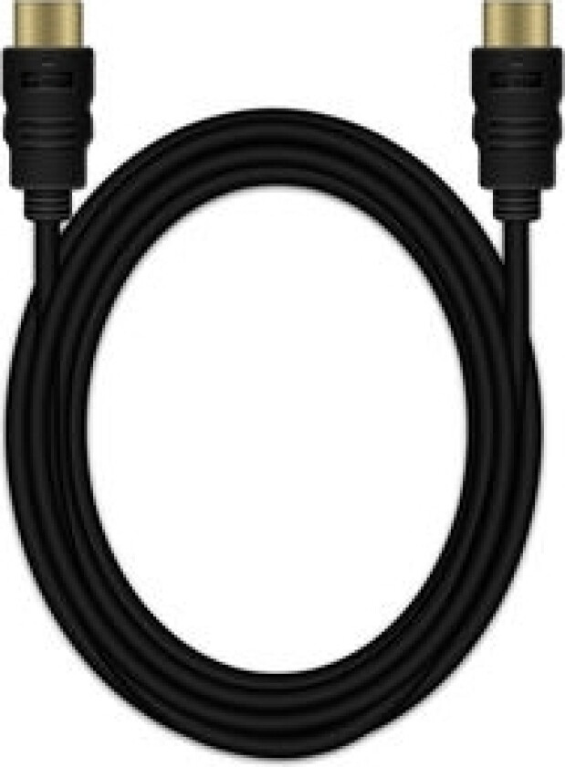 Mediarange - Hdmi-Kabel Med Ethernet - Hdmi Plugg Til Hdmi Plugg - 3 M - Trippel Beskyttelse - Svart - Rund, 4K-Støtte