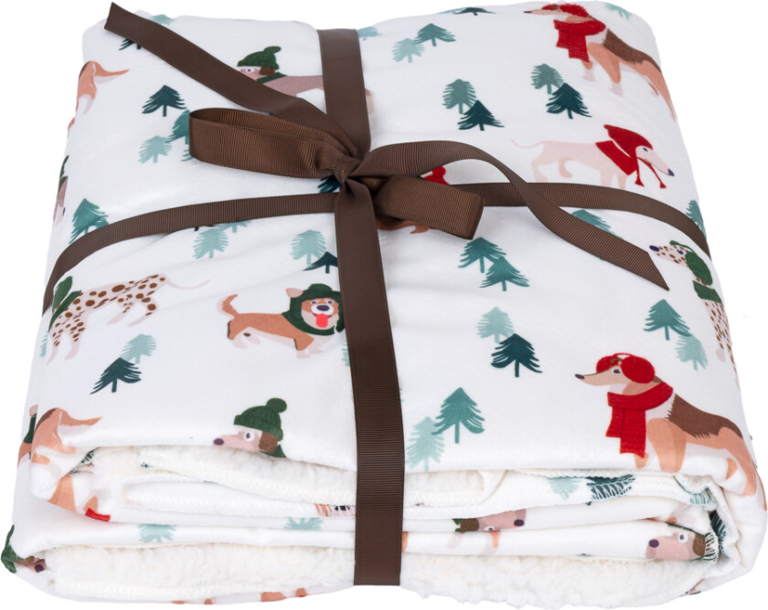 teppe Funny Winter Dogs - Teppe for personer L 150 x B 130 cm
