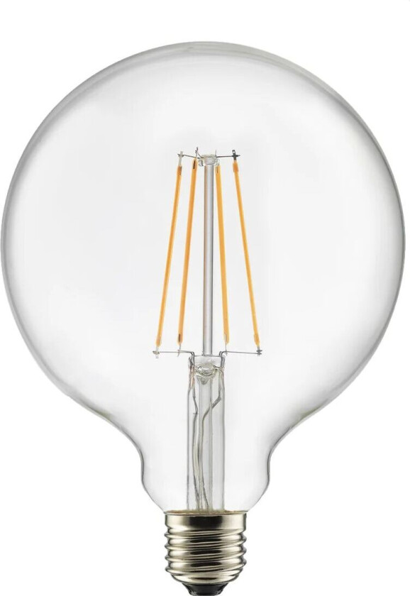 Lyspære E27 LED globe 125 Klar
