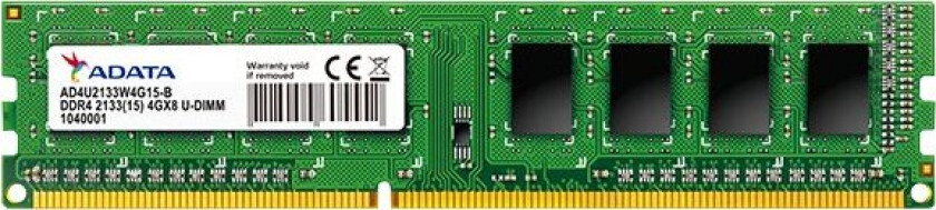 Adata Premier Series - Ddr4 - Modul - 8 Gb - Dimm 288-Pin - 2400 Mhz / Pc4-19200 - Cl17 - 1,2 V - Ikke Bufferet - Ikke-Ecc