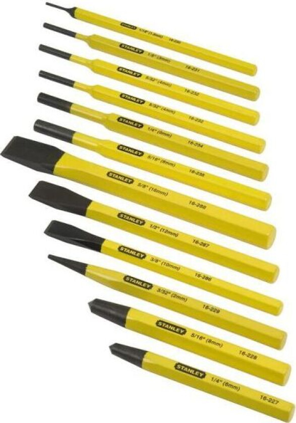Stanley 4-18-299 Trekker- og drivdorsett 12 deler