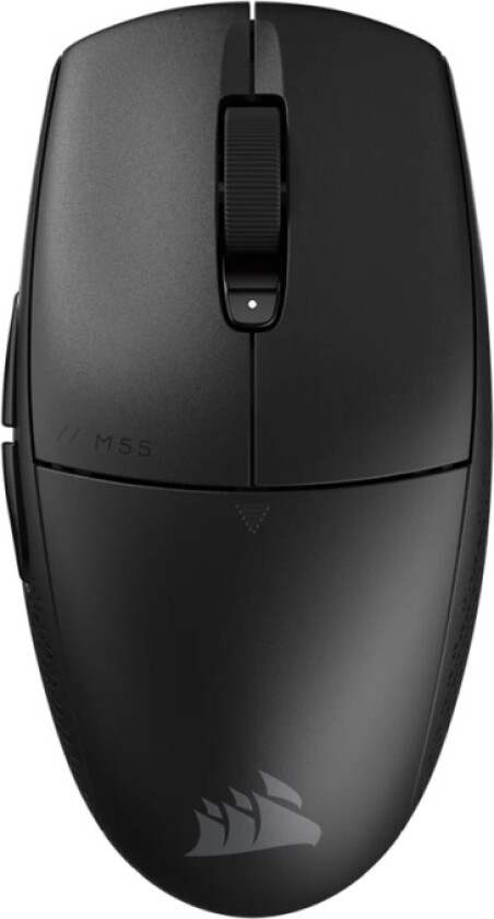 Corsair Gaming M55 Wireless - Mus - Lettvekts - Optisk - 6 Knapper - Trådløs - Bluetooth, 2.4 Ghz