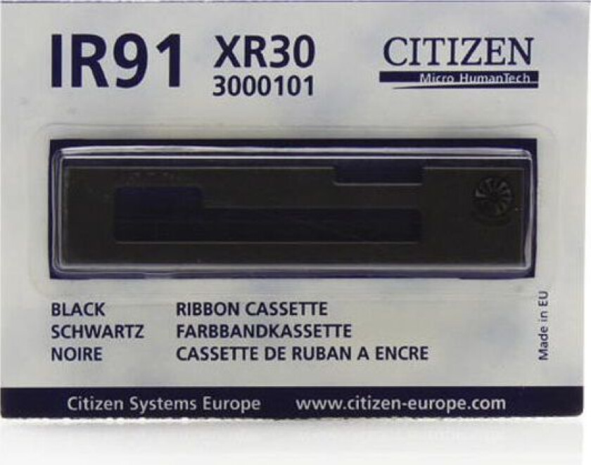 Ir-91B - Svart - Skrivebåndskassett - For Md-911 Idp 3110, 3111