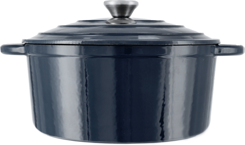 støpejernsgryte rund 5 l Mørk blå