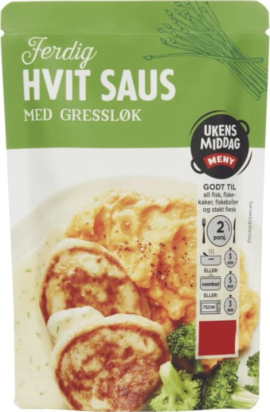 Hvit Saus m/Gressløk 2dl Meny