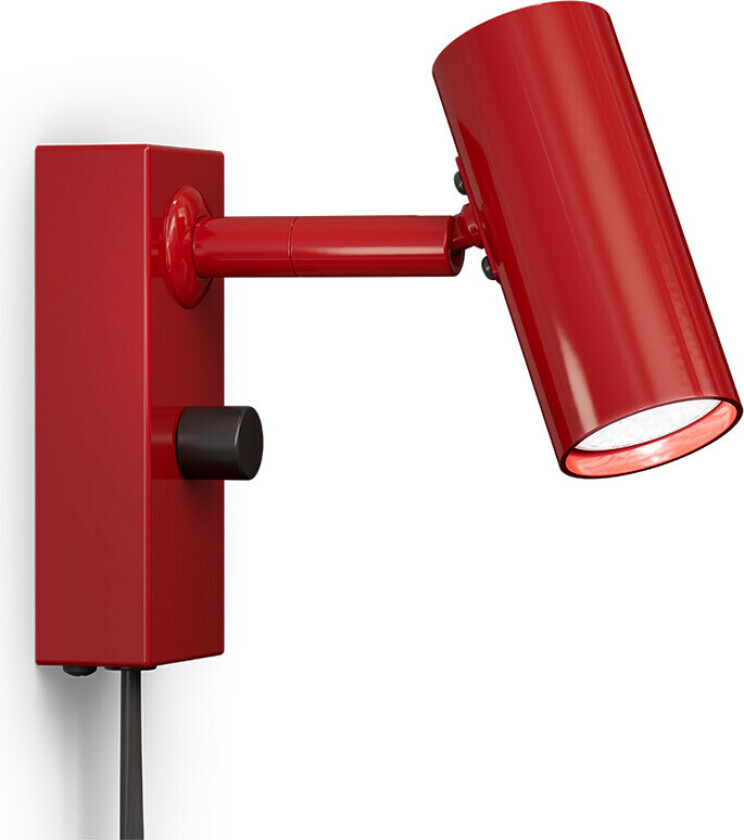 - Cato Vegglampe Blank Ruby Rød/Matt Svart