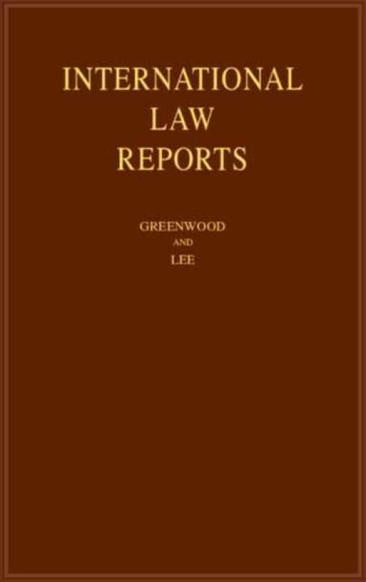 International Law Reports: Volume 207