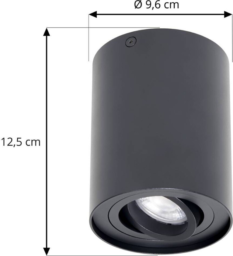 GU10-downlight Tiberius i antrasitt