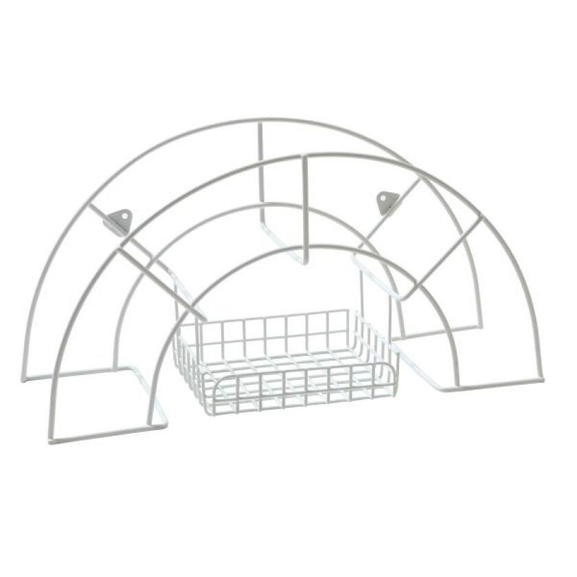 Bilde av 6017-1 Slangeholder med kurv Hvit