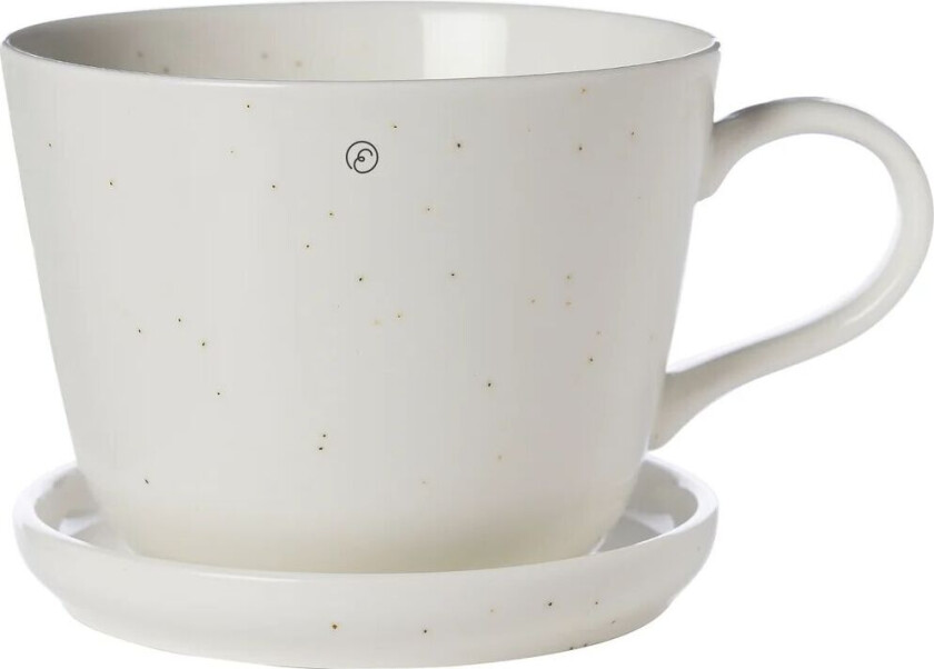 kaffekopp med fat 20 cl Vanilje