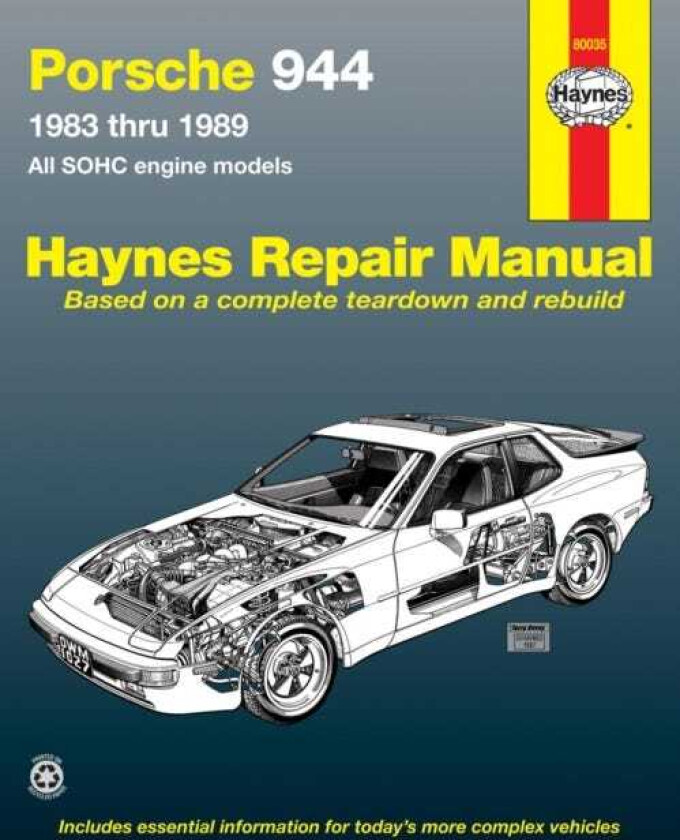 Porsche 944 4cylinder (19831989) HaynesRepair Manual(USA)