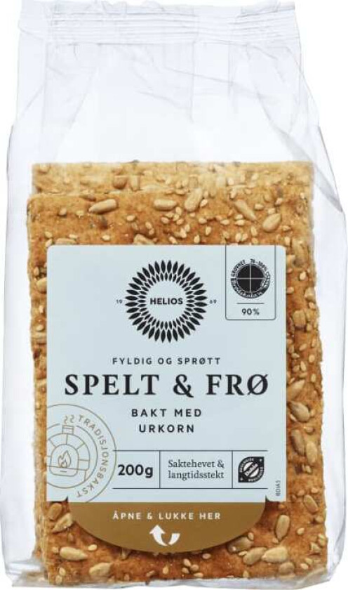 Knekkebrød Spelt&Frø 200g Økologisk