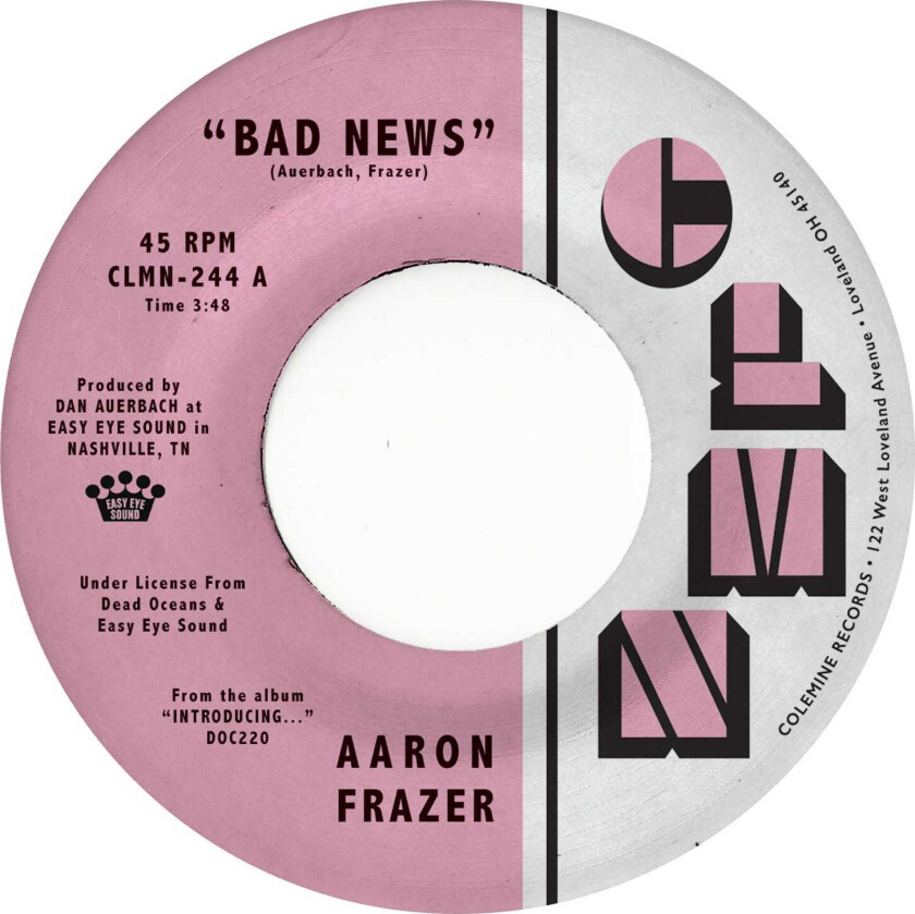 Aaron Frazer Bad News / Done Lyin' LP/Vinyl
