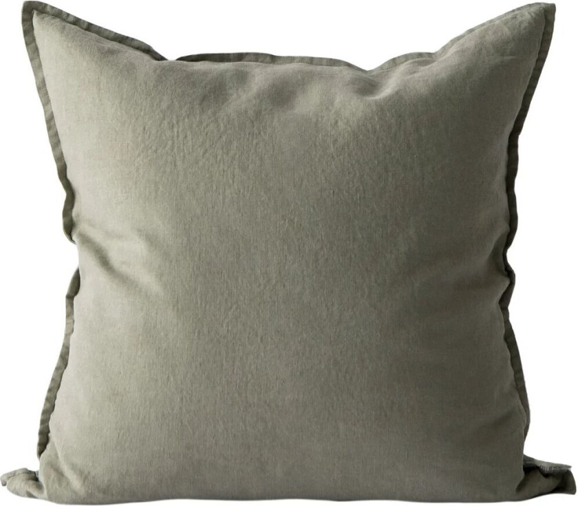 Washed linen putetrekk 50 x 50 cm Olive
