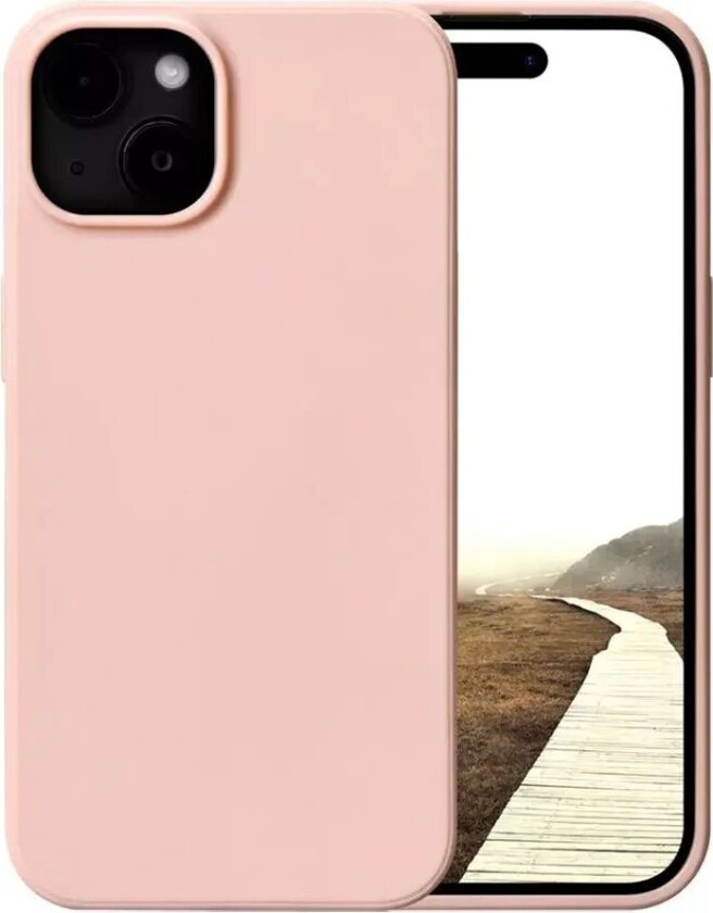 iPhone 15 dbramante1928 Greenland Deksel - 100% Resirkulert Plast - Pink Sand
