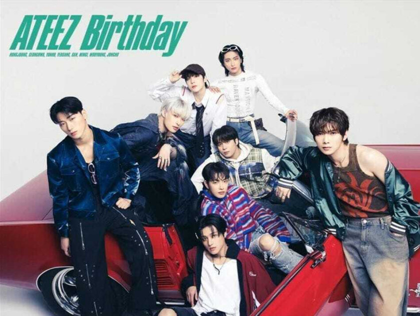 Ateez Birthday Version A incl. 36pg Photobook + Trading Card CD