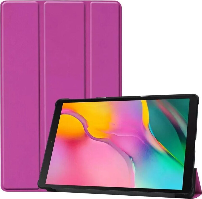 Samsung Galaxy Tab A 10.1 (2019) Sammenleggbar Deksel m. Stativ - Lilla