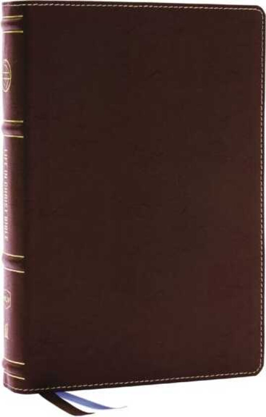 Life in Christ Bible: Discovering, Believing, and Rejoicing in Who God Says You Are (NKJV, Brown Bonded Leather, Thumb Indexed, Red Letter, Comfort Print)