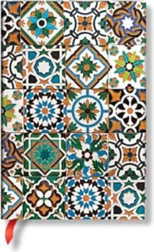 Porto (Portuguese Tiles) Mini Hardback Address Book (Elastic Band Closure)