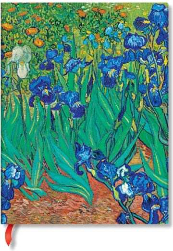 Van Gogh’s Irises Mini Unlined Hardback Journal (Elastic Band Closure)