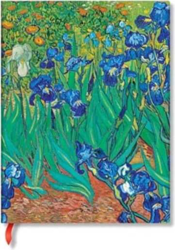 Van Gogh’s Irises Mini Lined Hardback Journal (Elastic Band Closure)