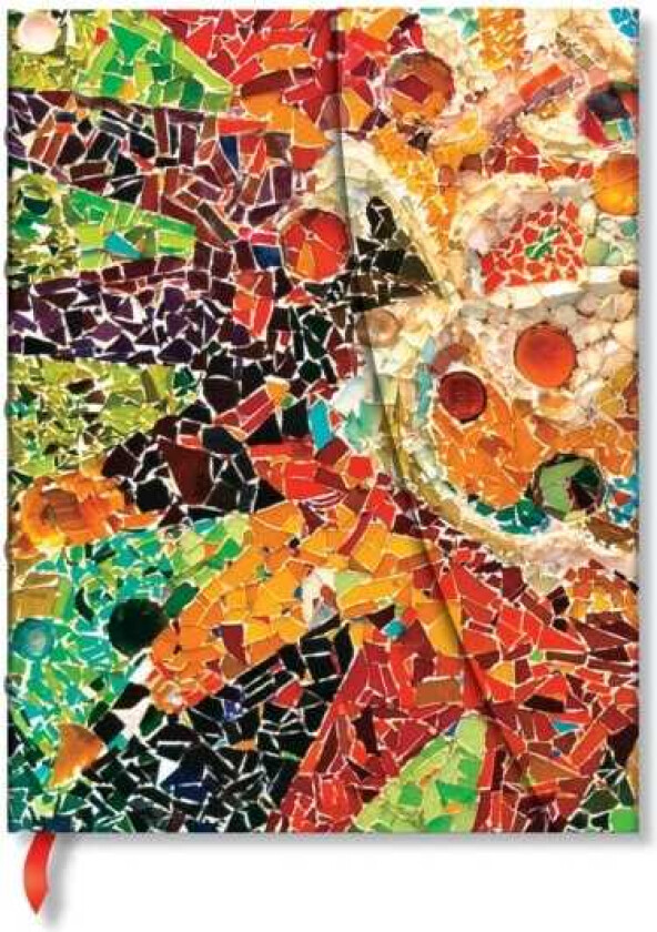 Gaudi’s Sun (Gaudi’s Mosaics) Midi Lined Hardback Journal (Wrap Closure)