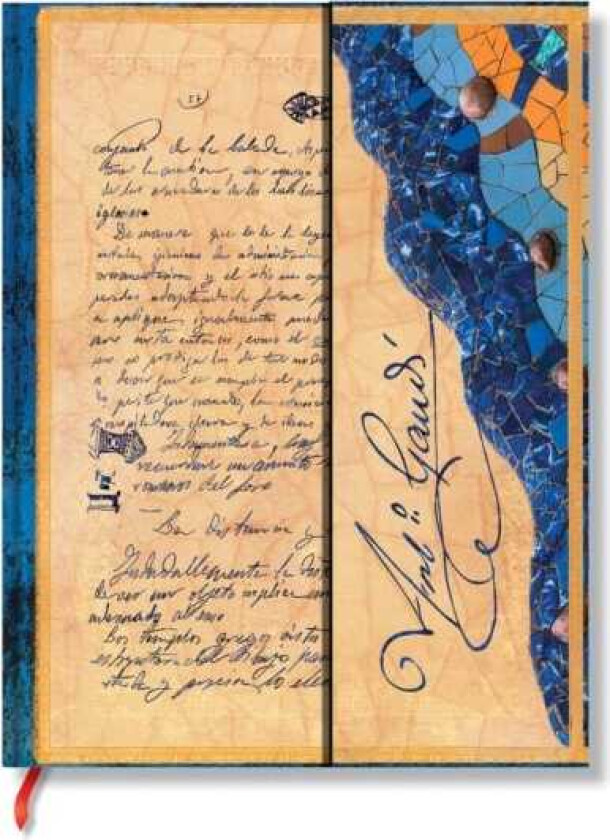 Gaudi, The Manuscript of Reus (Embellished Manuscripts Collection) Ultra Lined Hardback Journal (Elastic Band Closure)