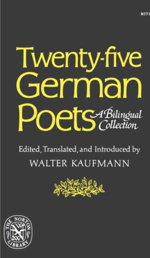TwentyFive German Poets A Bilingual Collection